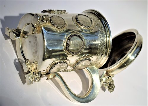 Tankard in Argento con monete Impero Austroungarico